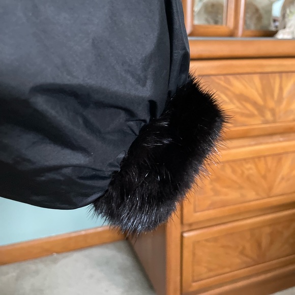 Reversible Genuine Black Mink Bomber Jacket - Picture 10 of 13